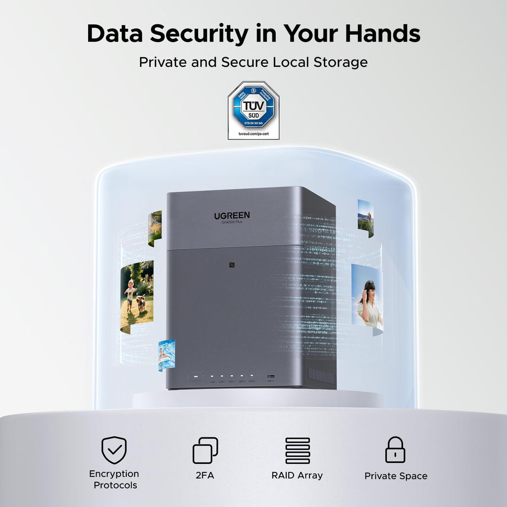 UGREEN Storage Network Attached DH4300 Plus Diskless EU