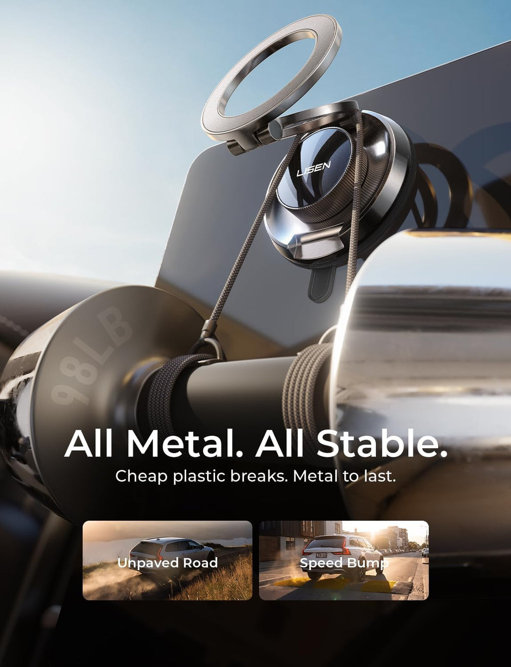 LISEN Suction Phone Mount for Vacuum