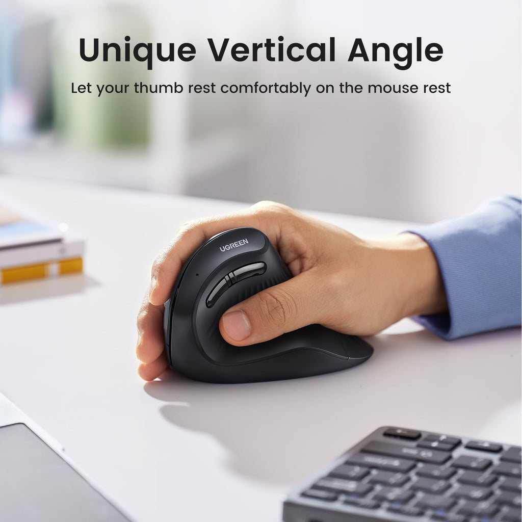 UGREEN Ergonomic Vertical Mouse Bluetooth & 2.4G