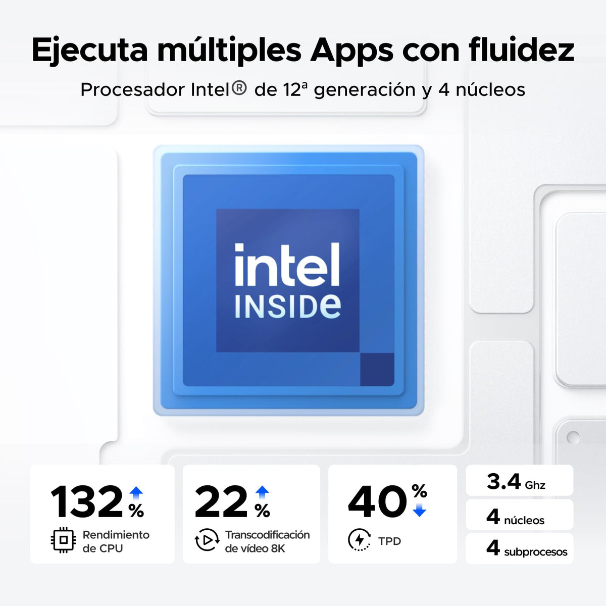UGREEN NASync DXP2800, NAS de Escritorio de 2 bahías, CPU Intel N100 de Cuatro núcleos