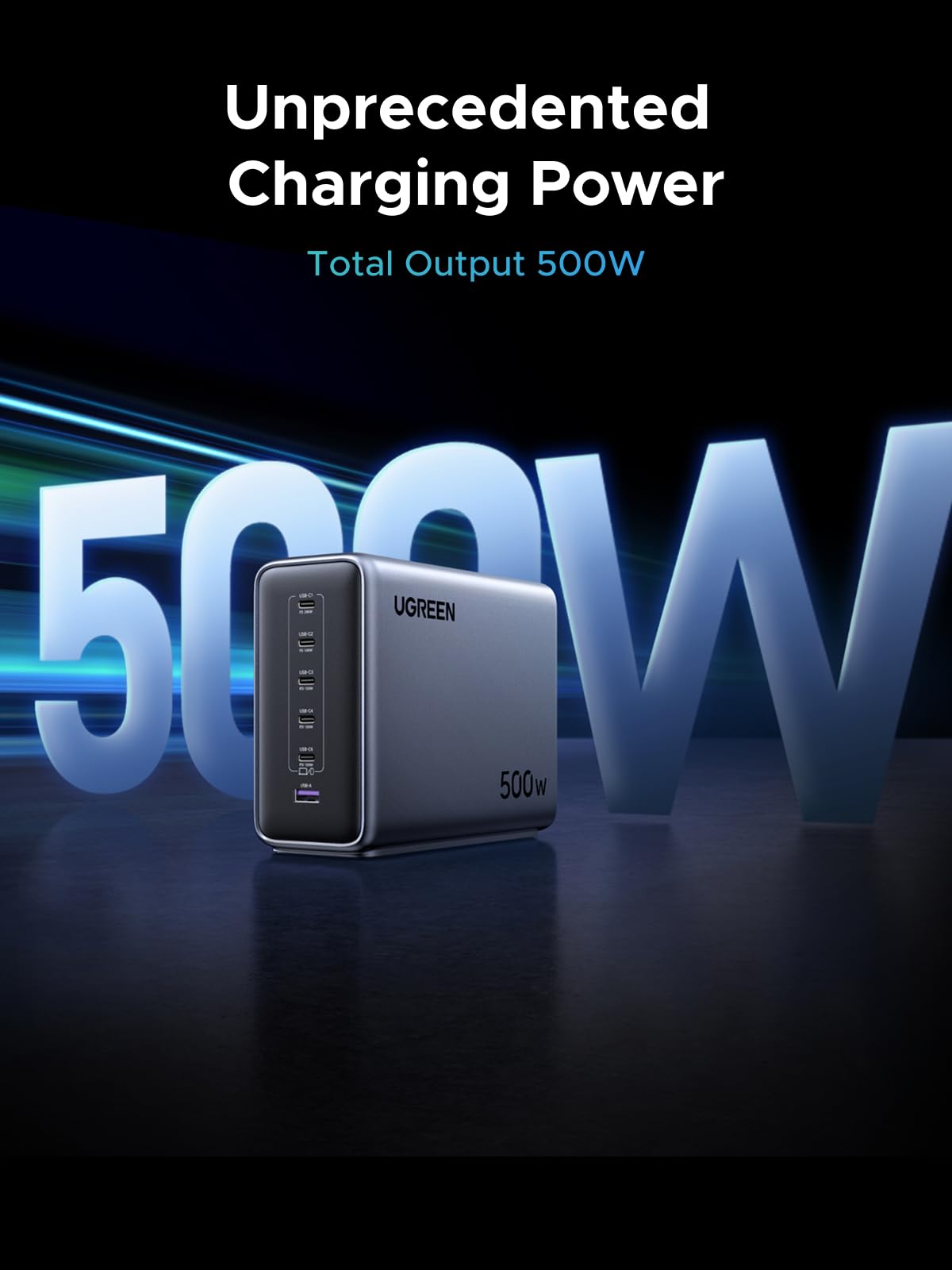 UGREEN Nexode Sạc Để Bàn 6 Cổng 500W