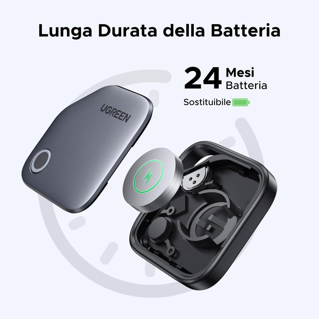 UGREEN FineTrack Smart Finder Localizzatore Supporto iOS SmartTag Tracker Bluetooth Localizzazione