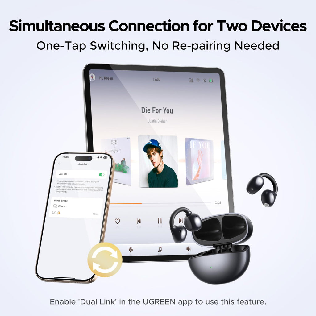 UGREEN ClipBuds หูฟังไร้สายแบบ Open-ear