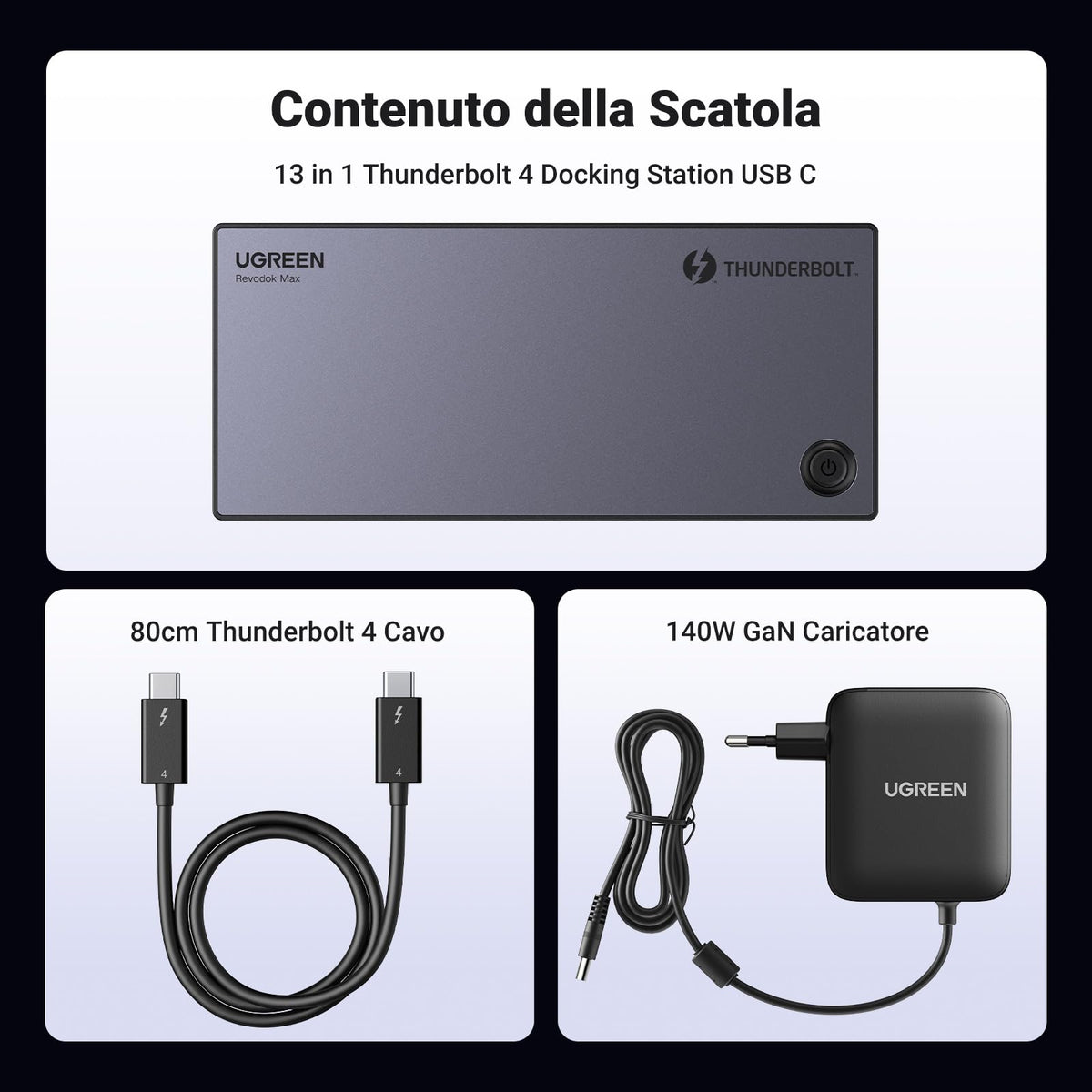 UGREEN Revodok Max 313 Docking Station Thunderbolt 4 40Gbps
