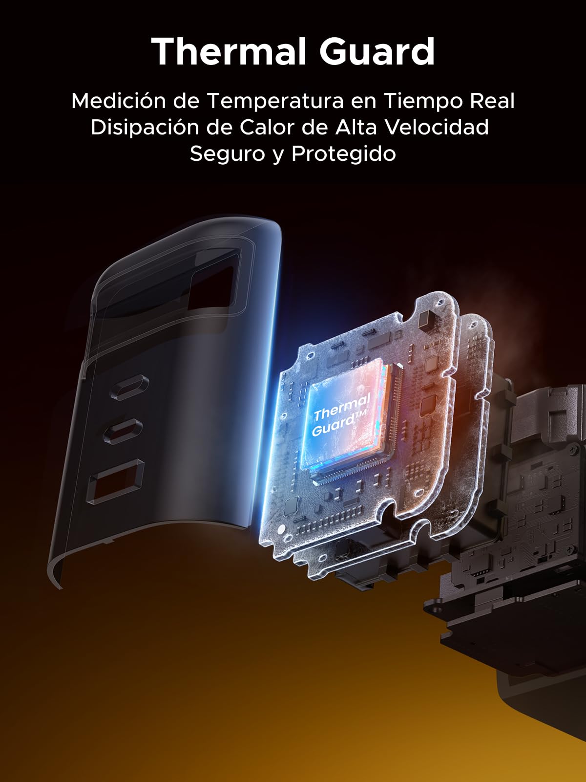 UGREEN Nexode Cargador USB C GaN con Cable Retráctil 100W