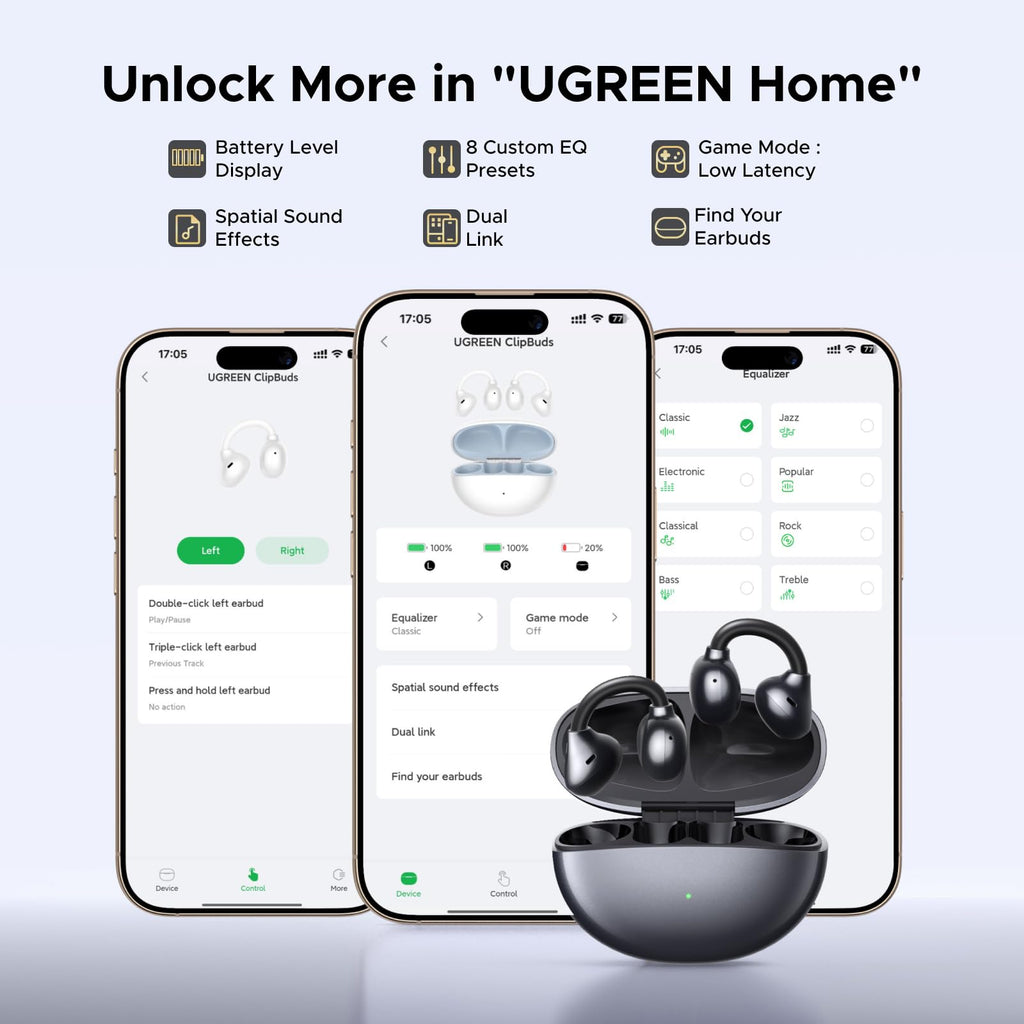 UGREEN ClipBuds หูฟังไร้สายแบบ Open-ear