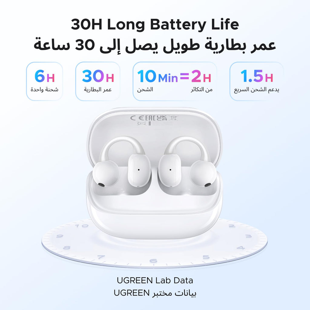 UGREEN ClipBuds Magic سماعات أذن مفتوحة بتقنية اللمس الذكي