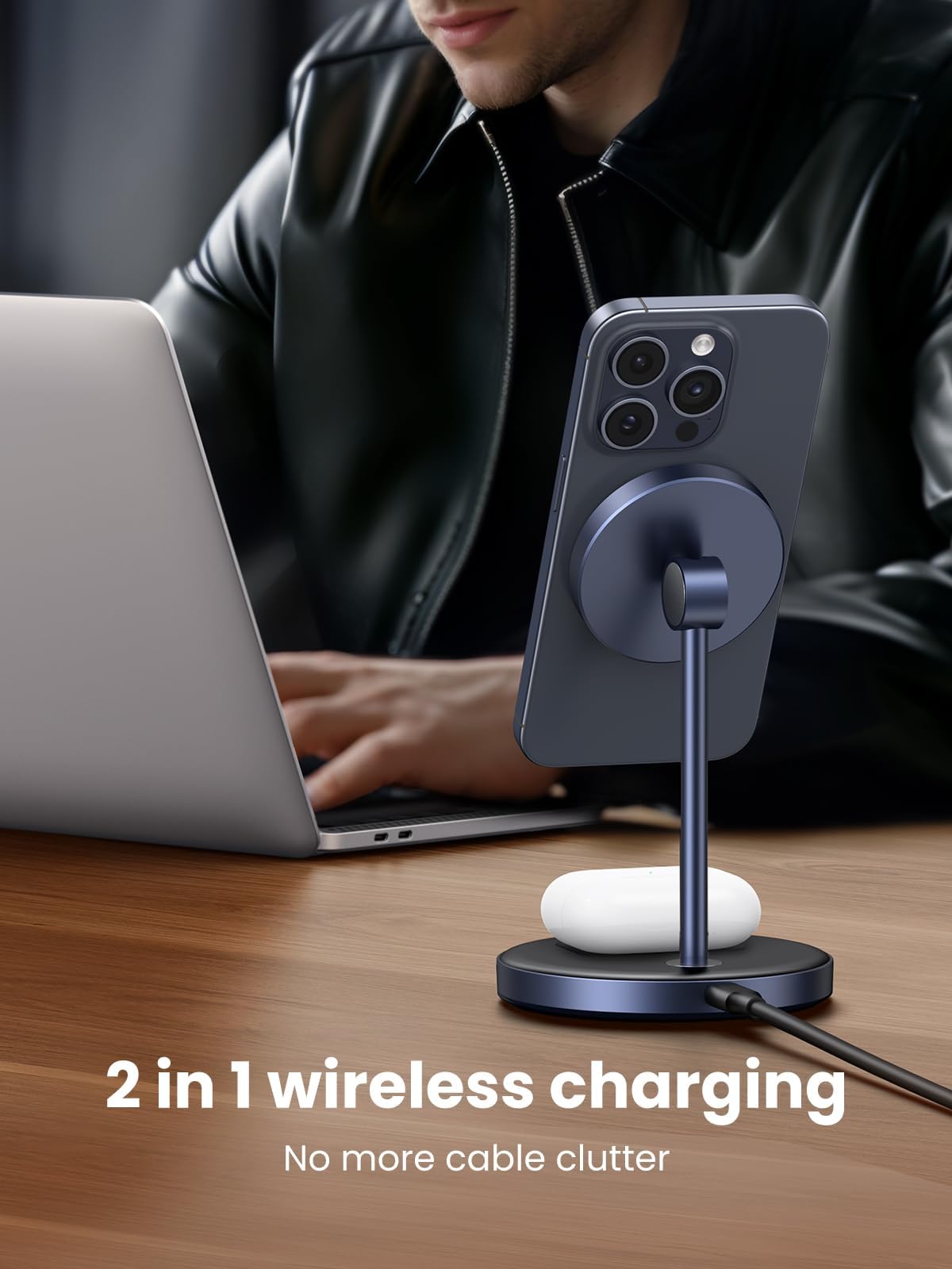 UGREEN 15W 2-in-1 Magsafe Charger