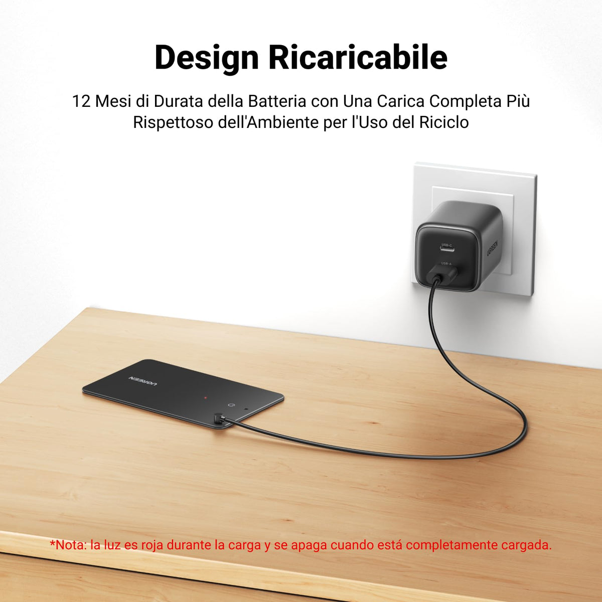 UGREEN FineTrack Slim Smart Finder Localizador Solo iOS Bluetooth Tracker 