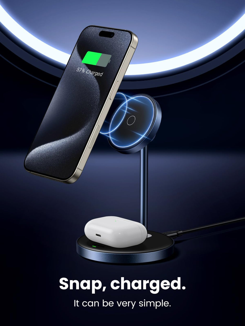 UGREEN 15W 2-in-1 Magsafe Charger
