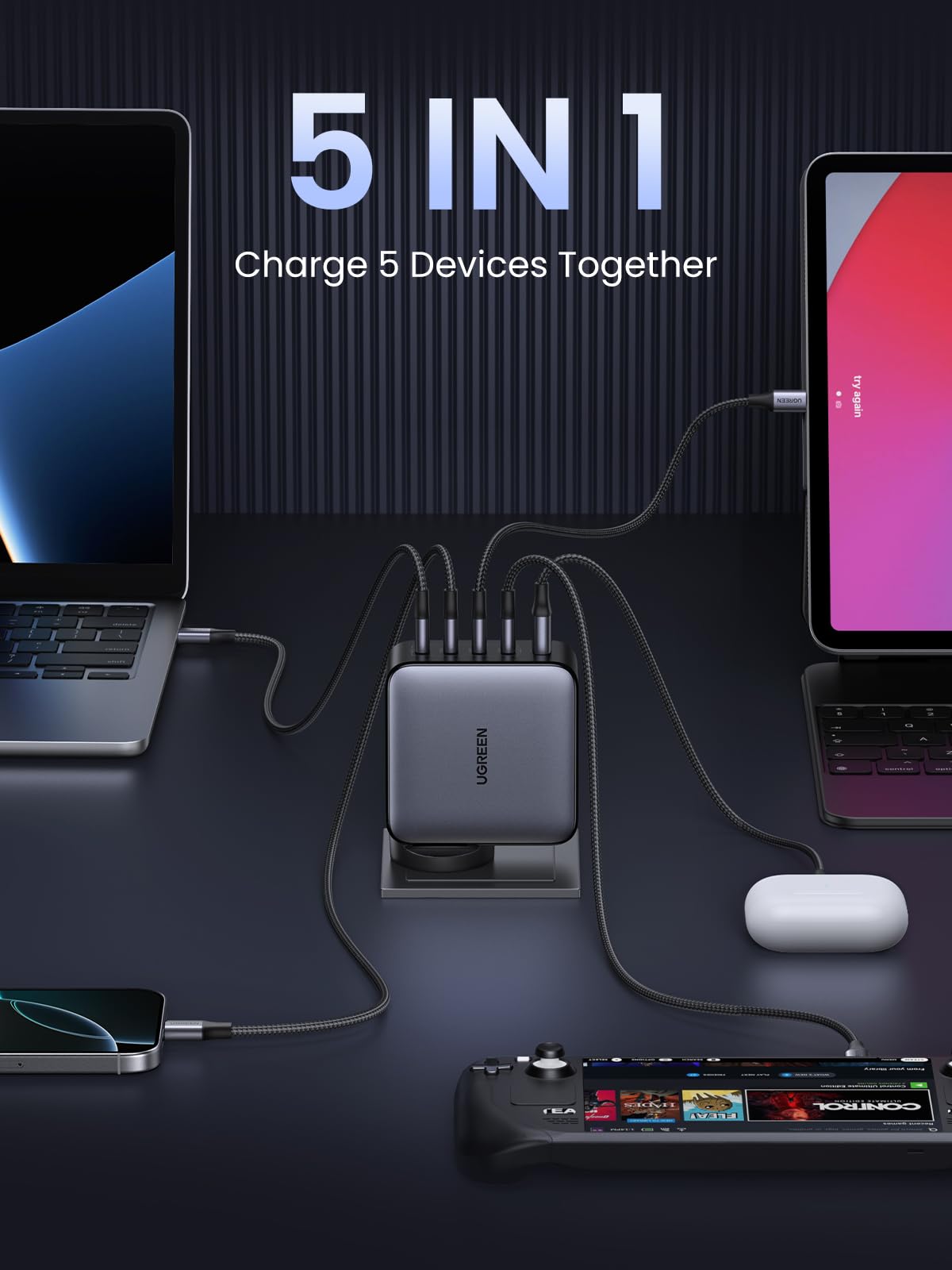 UGREEN Nexode 100W 5-Port Charger