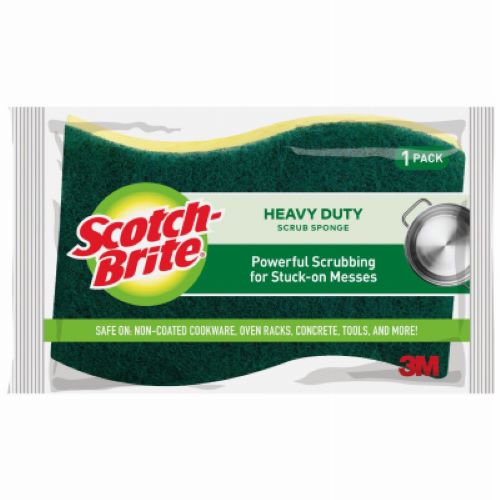3M 425 Scotch-Brite Heavy Duty Kitchen Scrubbing Scrub Cleaning Pad Sponge - Quantity of 24
