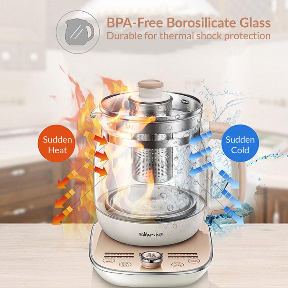 Bear Electric Health Multi-Function Kettle 20 Press Function, 1.5L (YSH-A15W6)