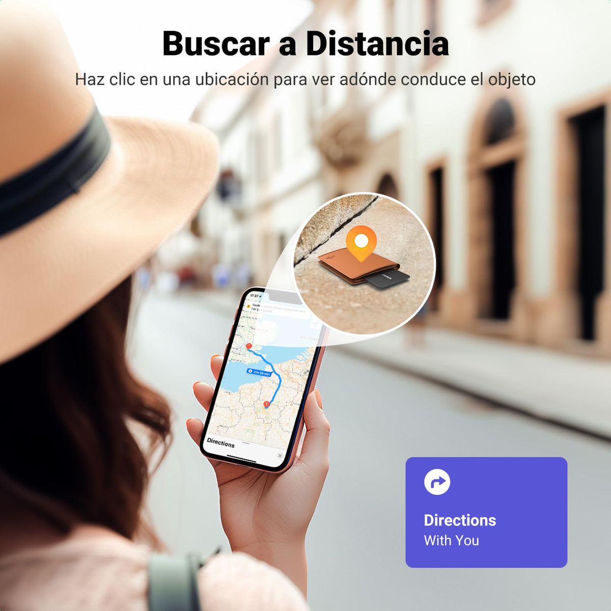 UGREEN FineTrack Slim Smart Finder Localizador Solo iOS Bluetooth Tracker 