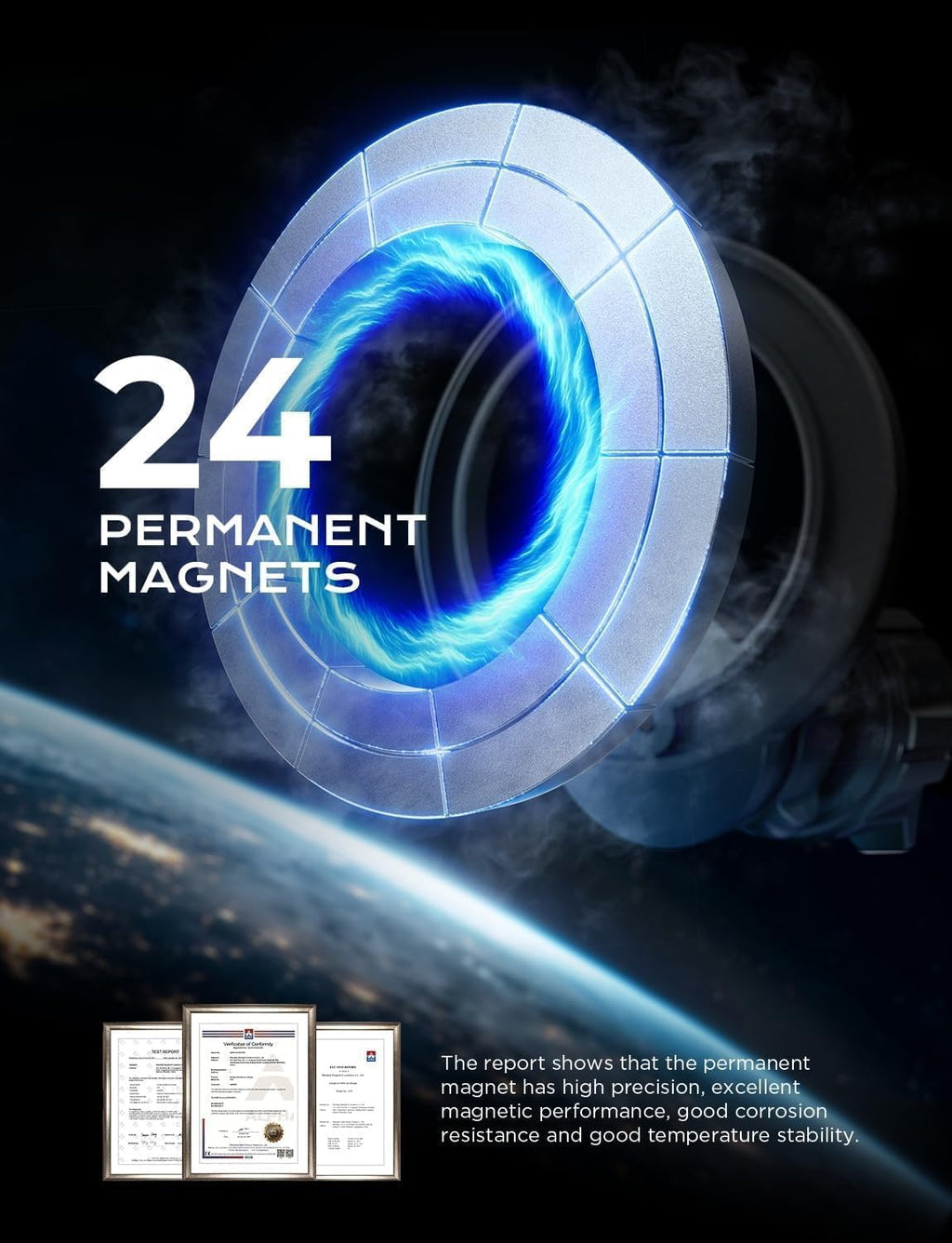 LISEN for Magsafe Car Mount [24 Strong Magnets]