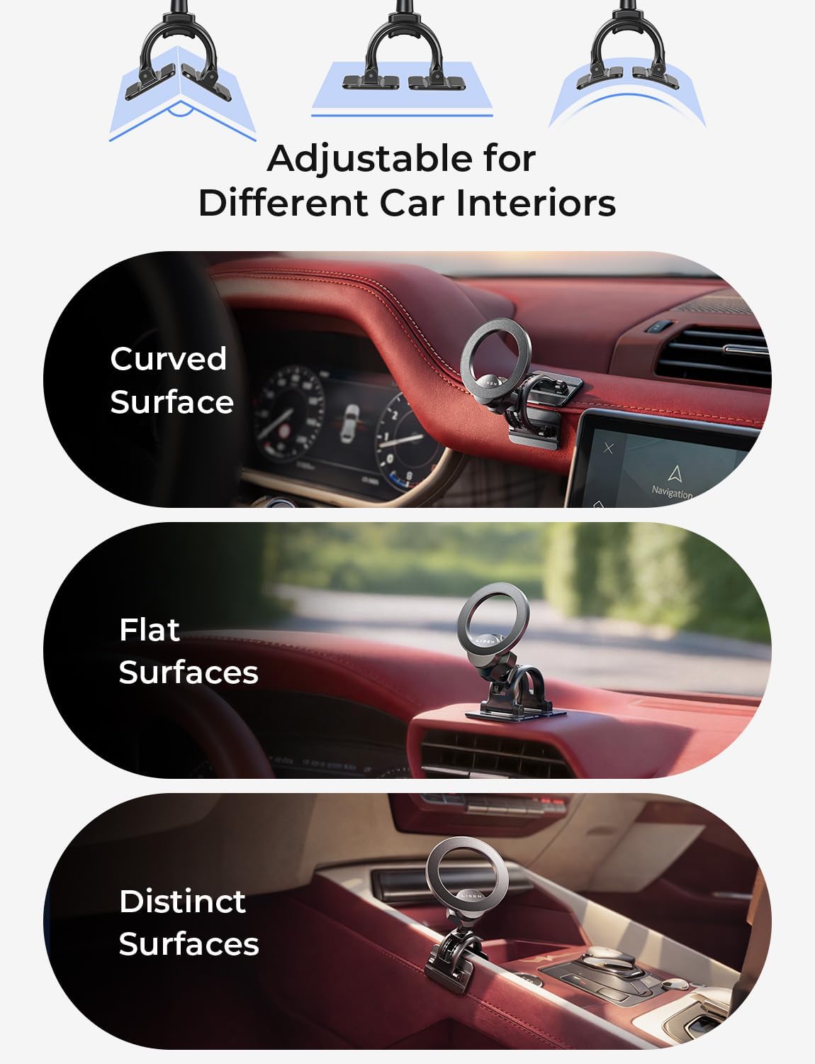 LISEN 2026 Upgrade Ultra Magnetic Air Vent MagSafe Car Mount