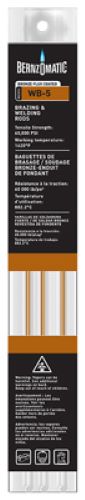 Bernzomatic WB5 4-Count Pack of Bronze Brazing & Welding Rods