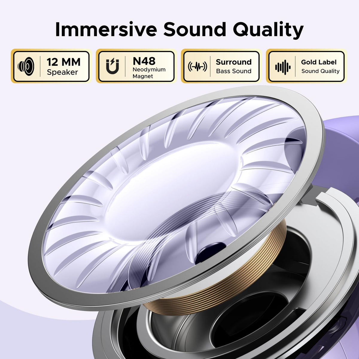 UGREEN Earbuds HiTune S3 True Wireless Purple