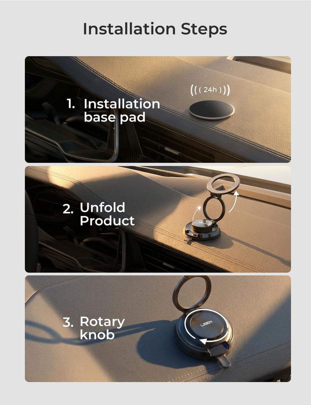 LISEN Suction Phone Mount for Vacuum