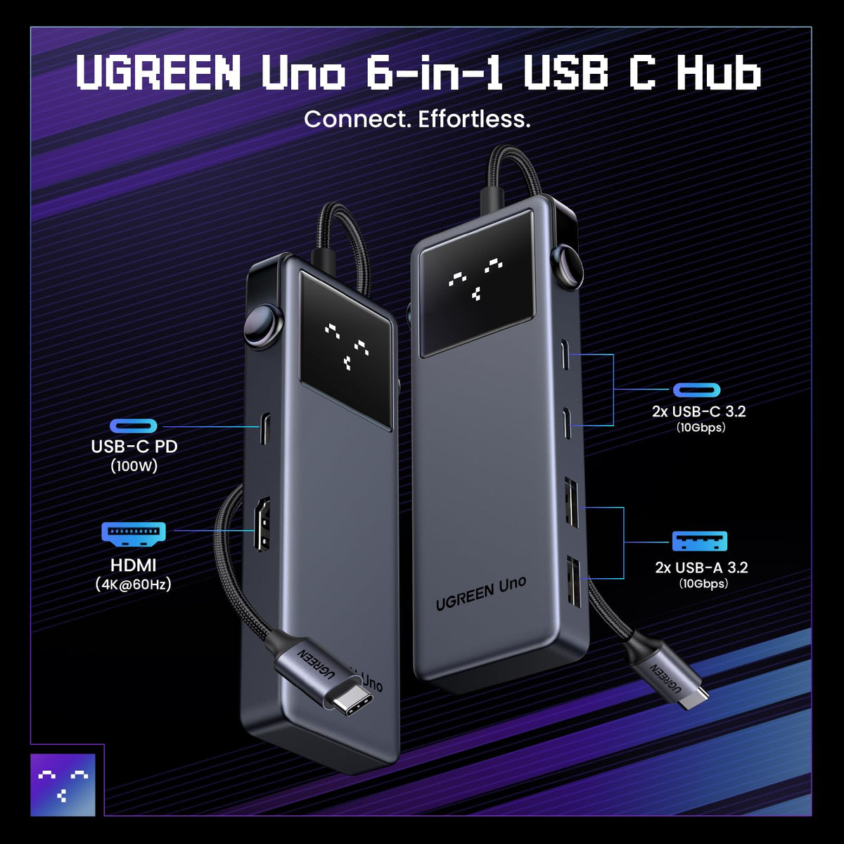 UGREEN Uno 6-in-1 USB C Hub