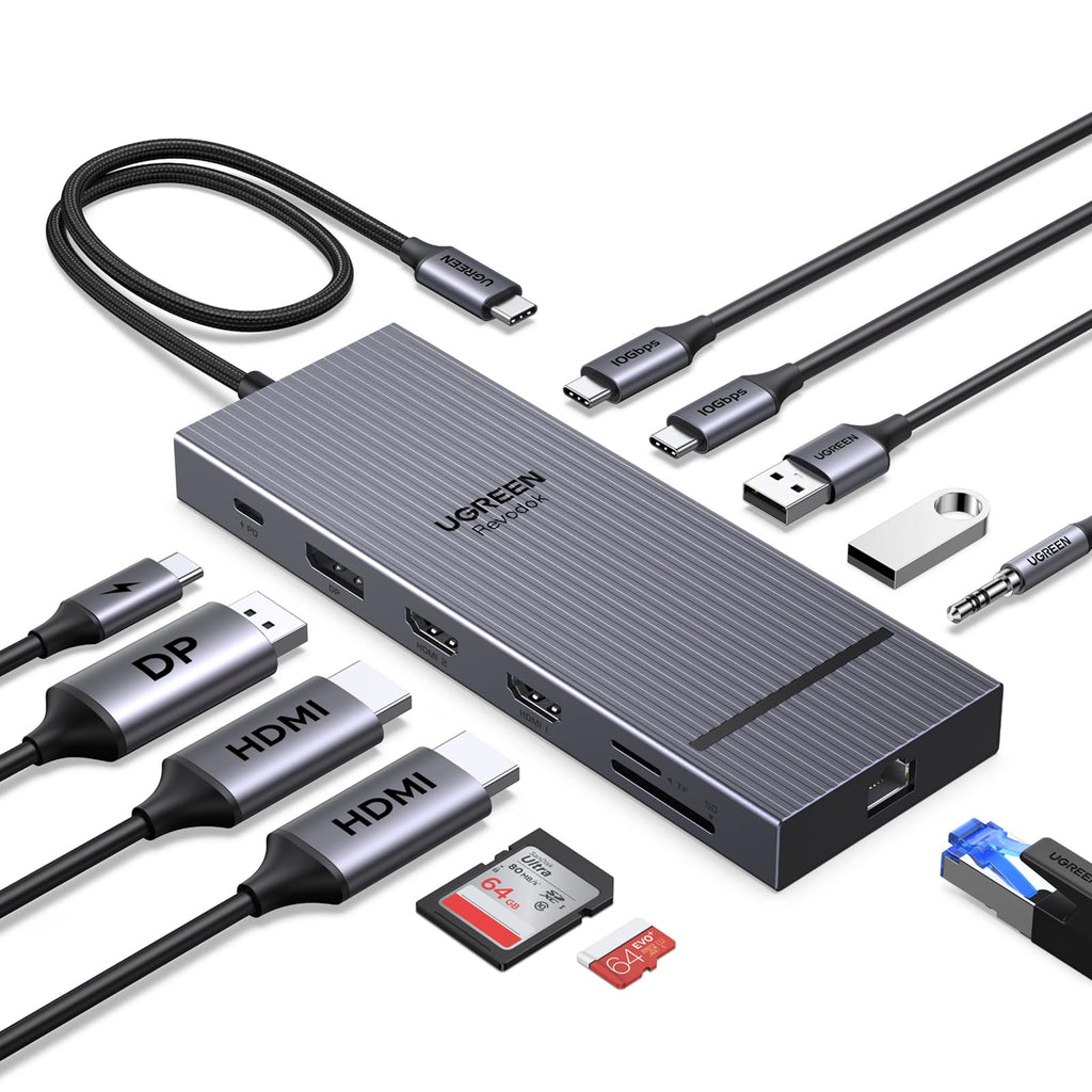 UGREEN Revodok Pro موزع USB-C ‏12 في 1