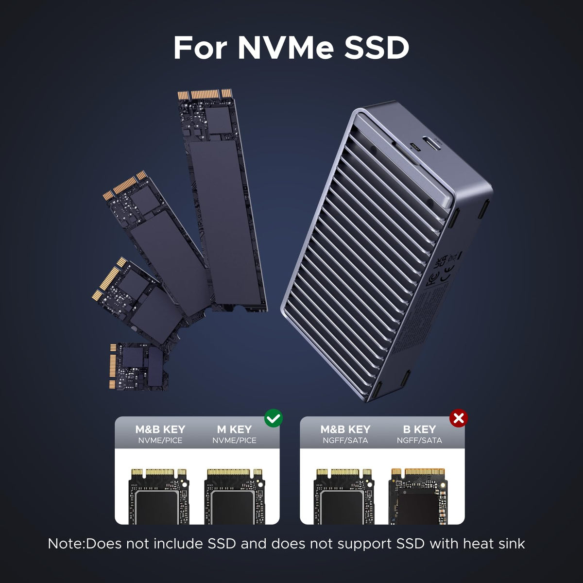 UGREEN 40Gbps M.2 NVMe SSD Enclosure