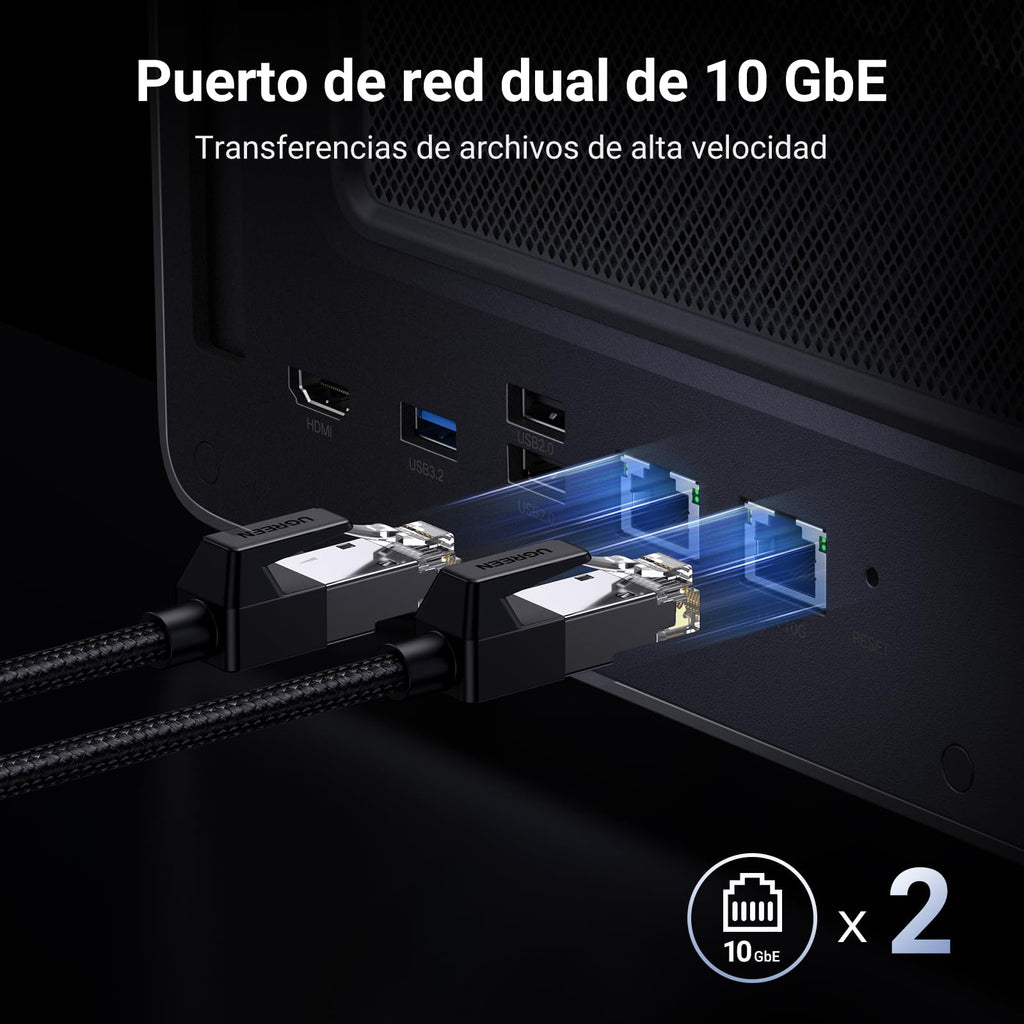 UGREEN NASync DXP8800 Plus, NAS de escritorio de 8 bahías, CPU Intel i5 1235u de 10 núcleos