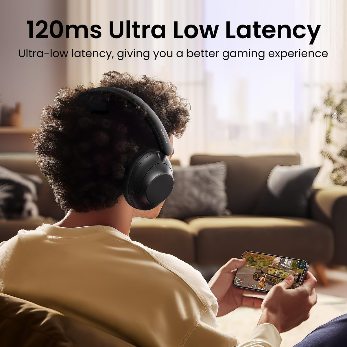 UGREEN HiTune Max5 Hibrit Aktif Gürültü Engelleyici Kulaklık (Siyah)