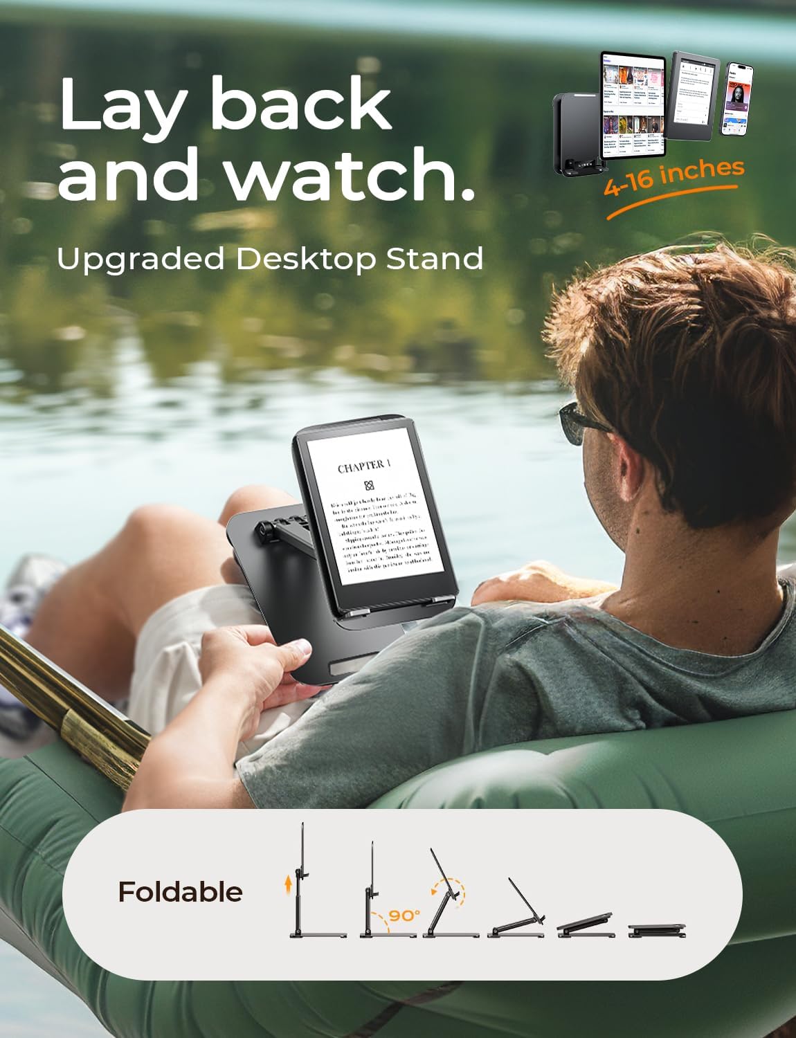 LISEN Adjustable Tablet Stand Holder for Desk