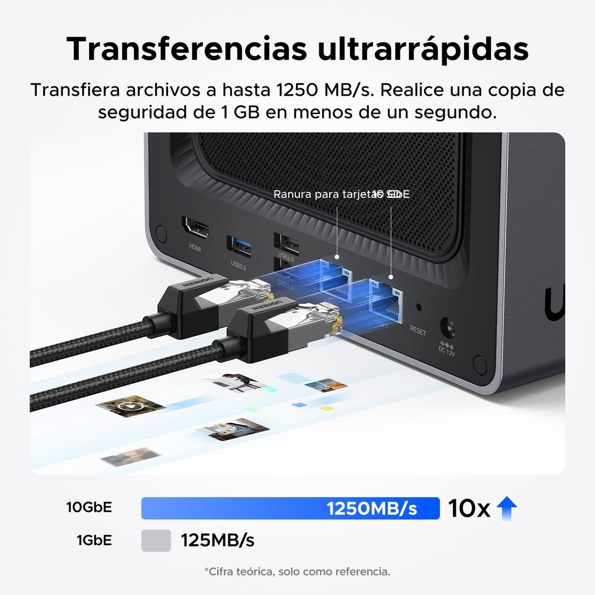 UGREEN NASync DXP4800 Plus, NAS 4 bahías, Intel Pentium Gold 8505