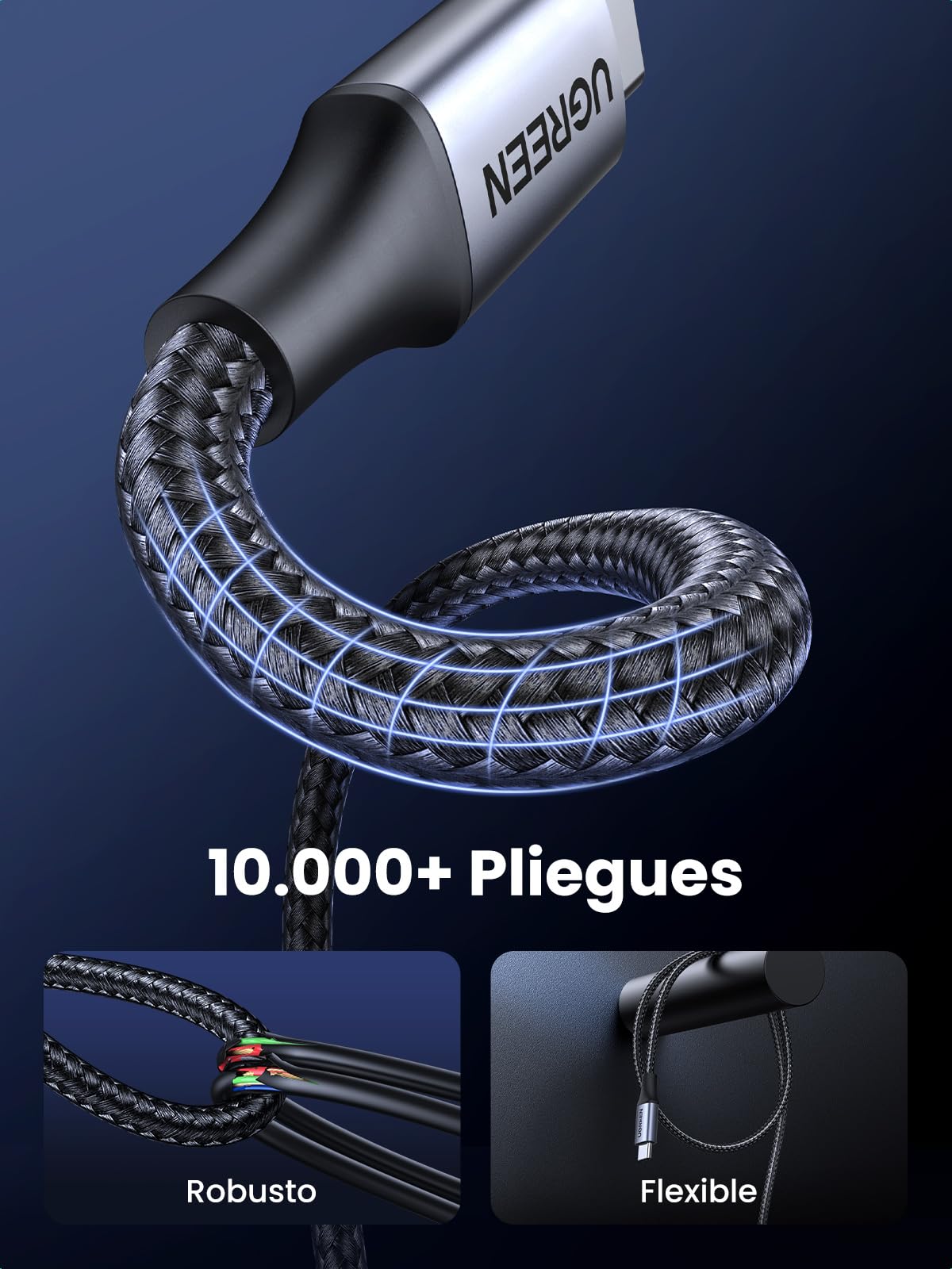 UGREEN Cable USB C Carga Rápida 240W