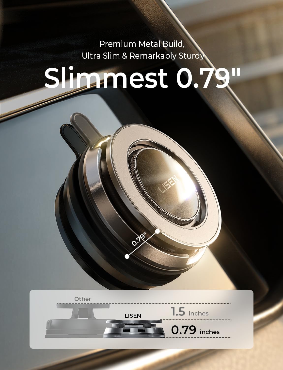 LISEN Suction Phone Mount for Vacuum