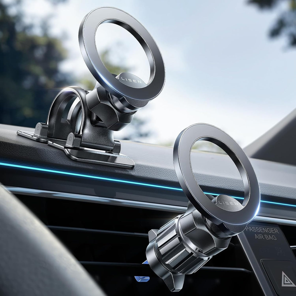 LISEN for Magsafe Car Mount [24 Strong Magnets]
