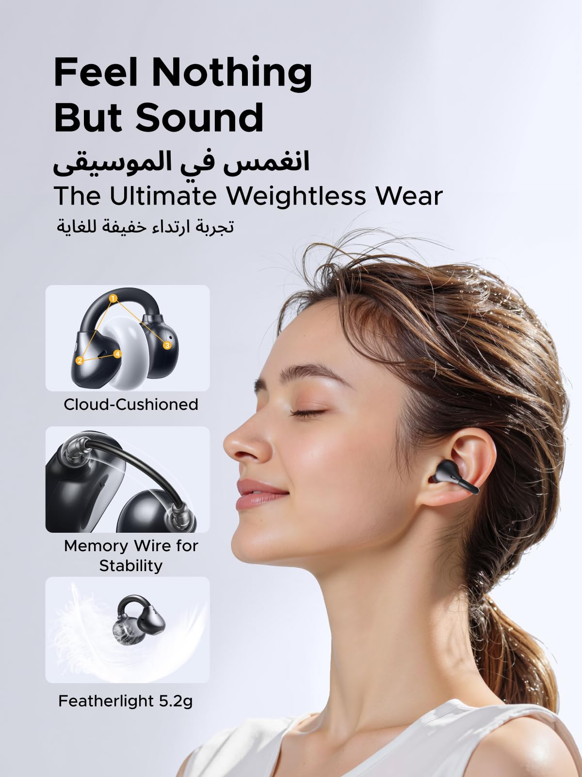 UGREEN ClipBuds سماعات أذن لاسلكية مفتوحة