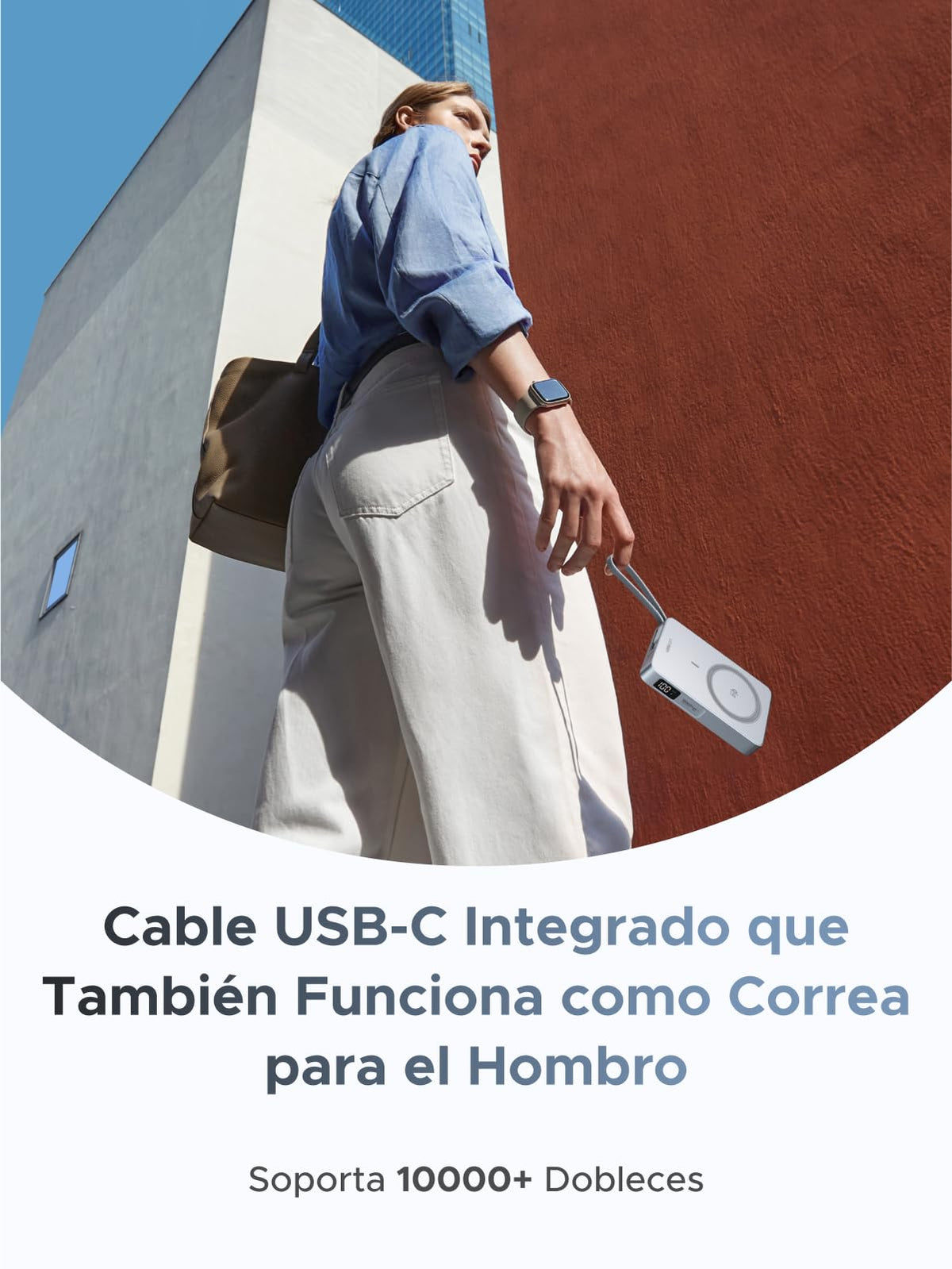 UGREEN Magflow Qi2 25W Power Bank 10000mAh con Inducción Magnética