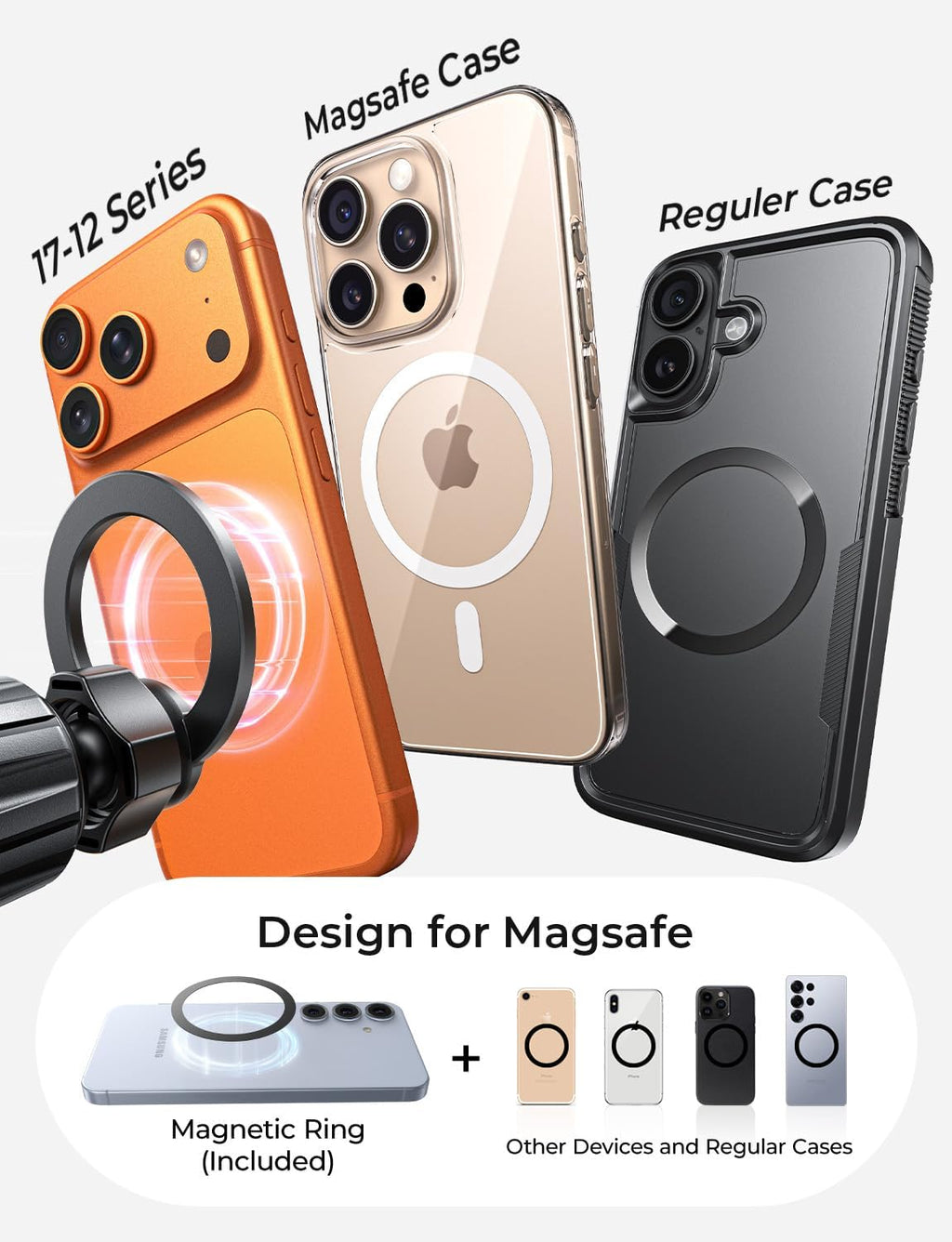 LISEN 2026 Upgrade Ultra Magnetic Air Vent MagSafe Car Mount