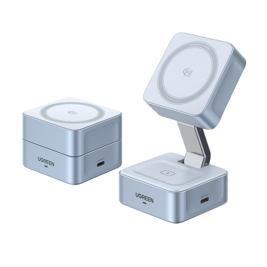 UGREEN MagFlow 2-in-1 ที่ชาร์จไร้สาย 25W