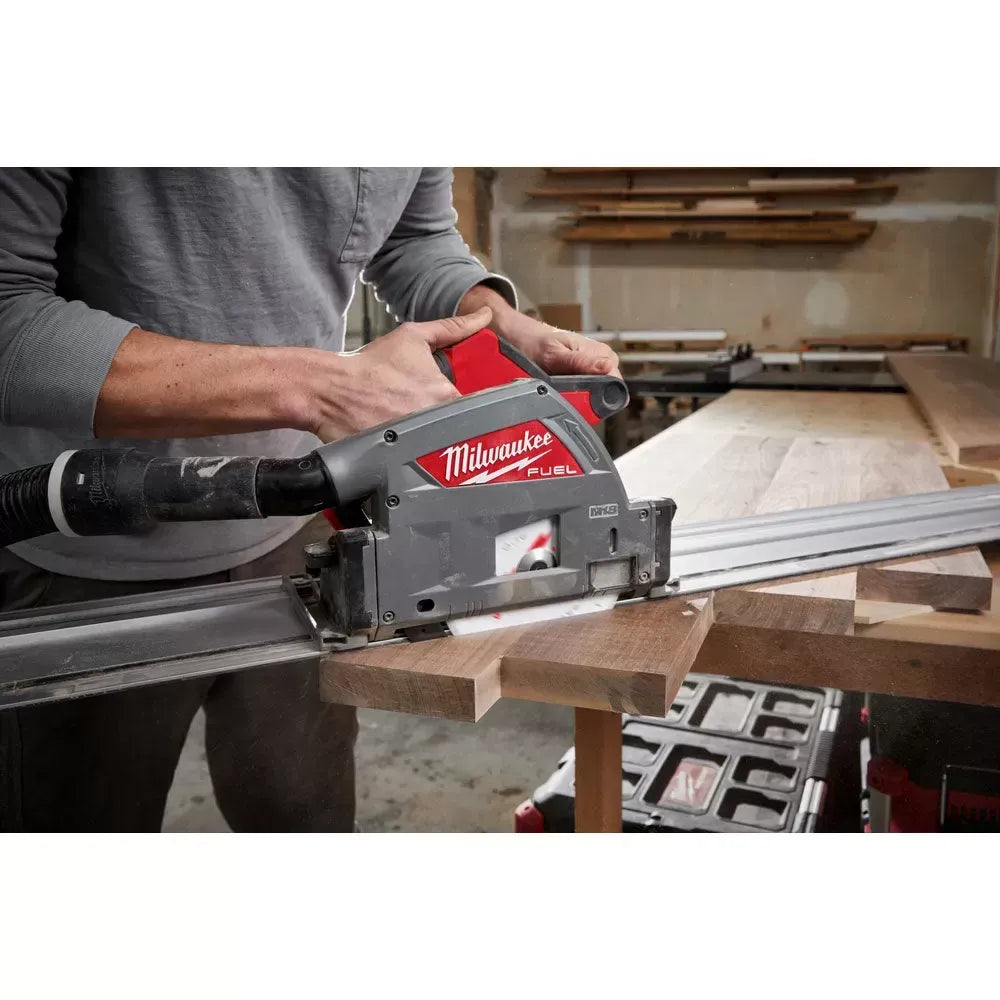 Milwaukee 2831-21TT M18 Track Saw Kit w/ Packout and 2 55 Inch Tracks with Bag