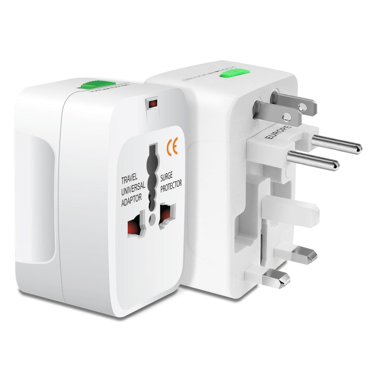 Portable Worldwide Universal Power Adapter Converter All in One International Travel Wall Plug for Wall Input in USA EU UK France Italy Australia