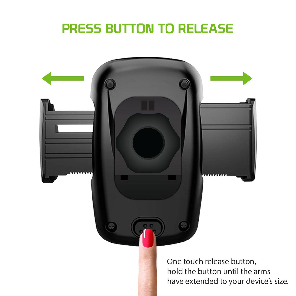 PHCN200CD - Cellet Universal CD Slot Car Phone Mount – 360° Rotating Holder with One-Touch Release, Anti-Slip Rubber Grip, Fits Smartphones Up to 3.5” Wide – Secure CD Base, Hands-Free GPS & Calling