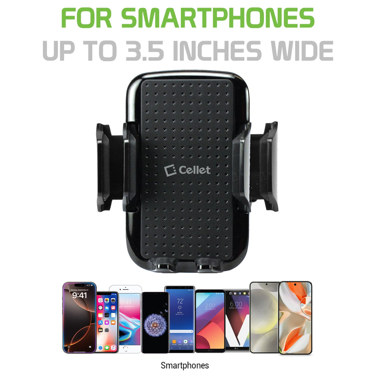 PHVENTCN - Air Vent Phone Holder, Smartphone Air Vent Mount Holder Compatible to 3.5 in. Devices