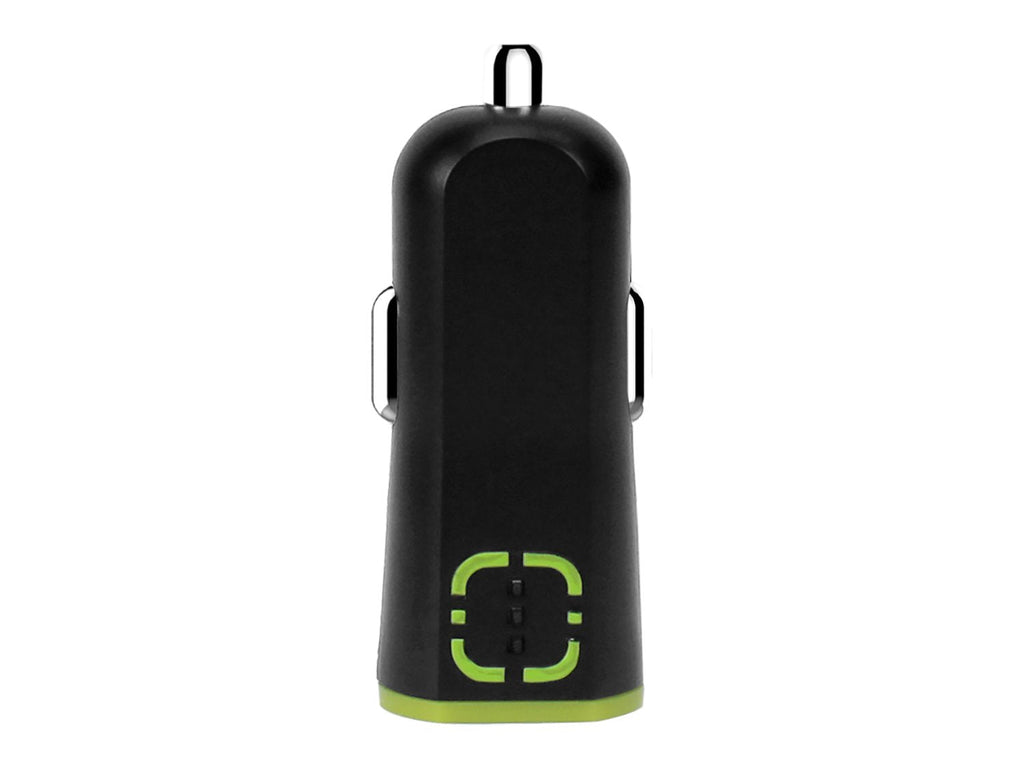 PUSBW21GR - RUIZ by Cellet Universal 2.1A (10W) USB Car Charger - Black/Green