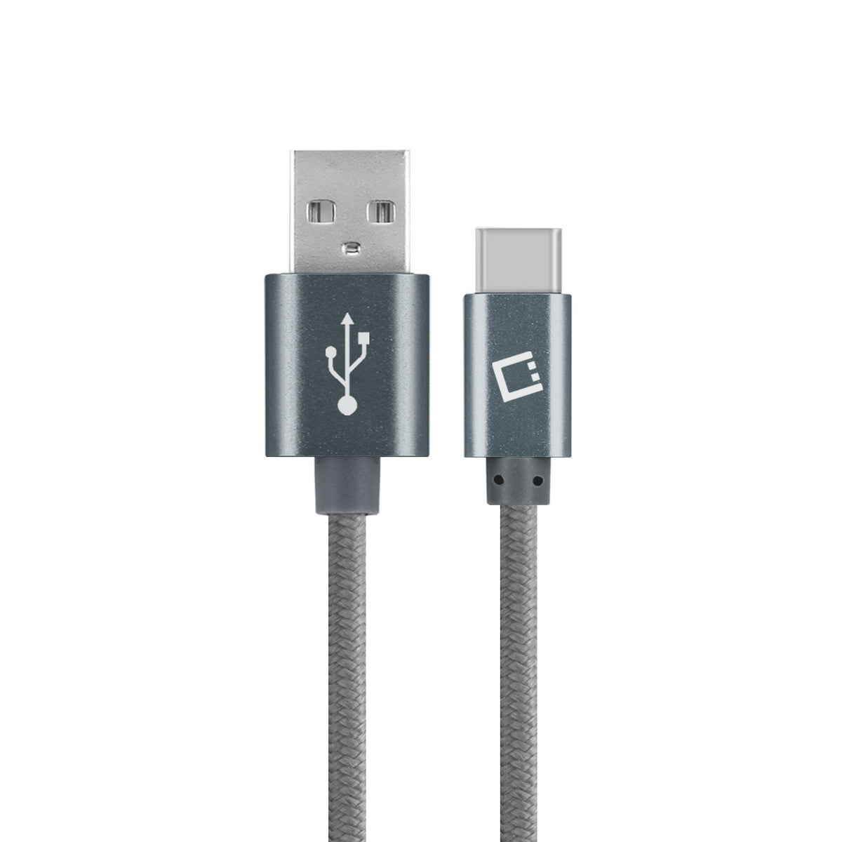 DCA420GY - USB-C Cable, Cellet 4ft (1.2m) Heavy Duty Nylon Braided USB-C to USB-A for HTC 10, LG G5, Nexus 5X/6P, LG V20, Samsung Galaxy Note 7 - Gray