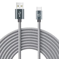 DCA420GY - USB-C Cable, Cellet 4ft (1.2m) Heavy Duty Nylon Braided USB-C to USB-A for HTC 10, LG G5, Nexus 5X/6P, LG V20, Samsung Galaxy Note 7 - Gray