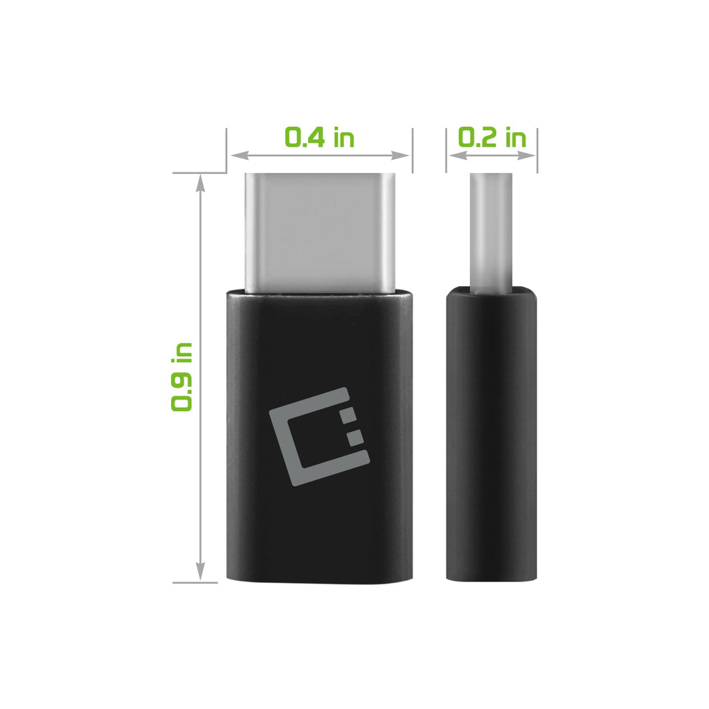 CNMICCBK - Cellet Micro USB to USB-C Adapter Converter Connector - Black