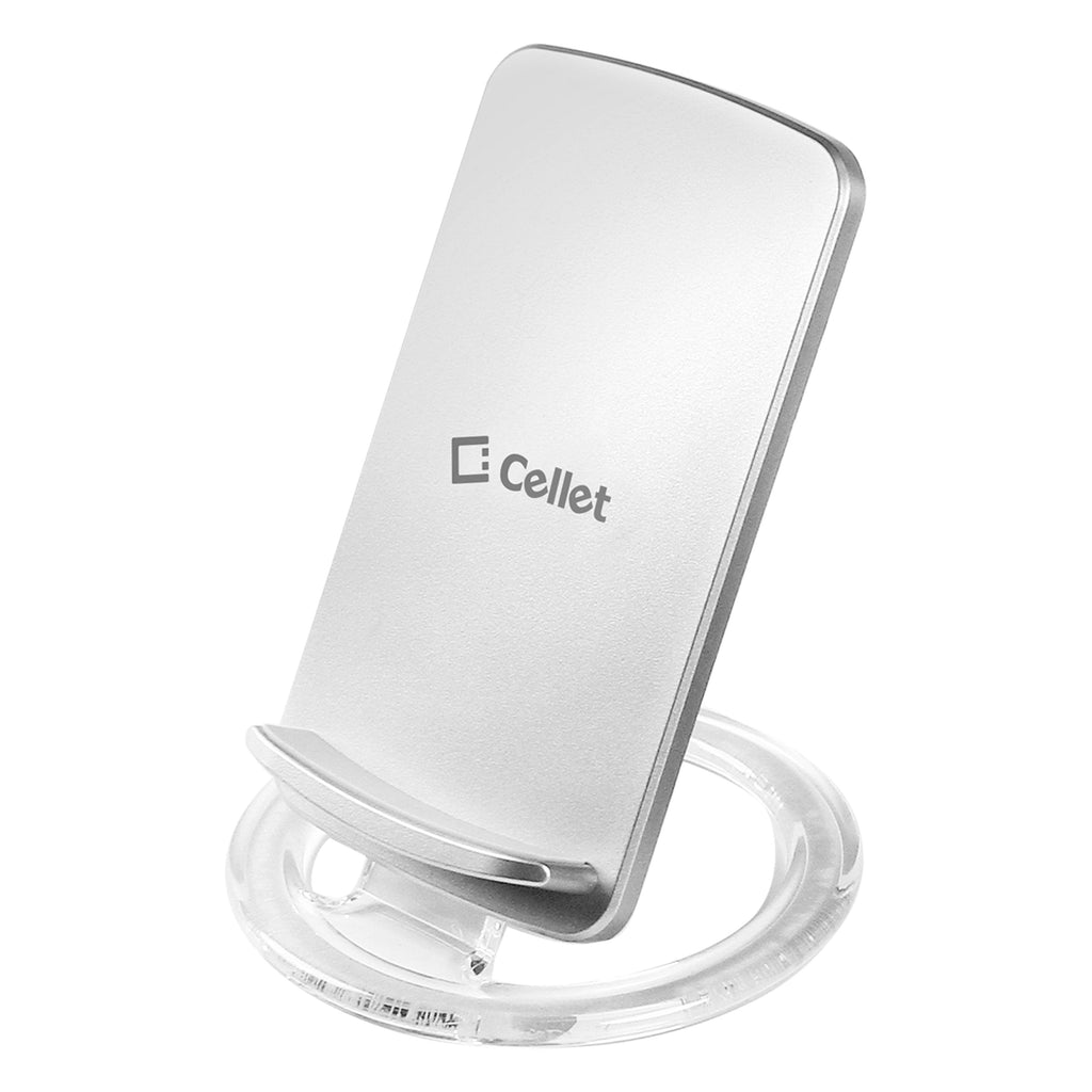 QI300SL - Cellet Adjustable Dual Coil Wireless Charging Stand with Blue LED Power Indicator and Micro USB Cable