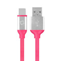 DCA4PK - Cellet Flexible / Soft / Tangle-Free USB-C to USB-A Data cable - Pink