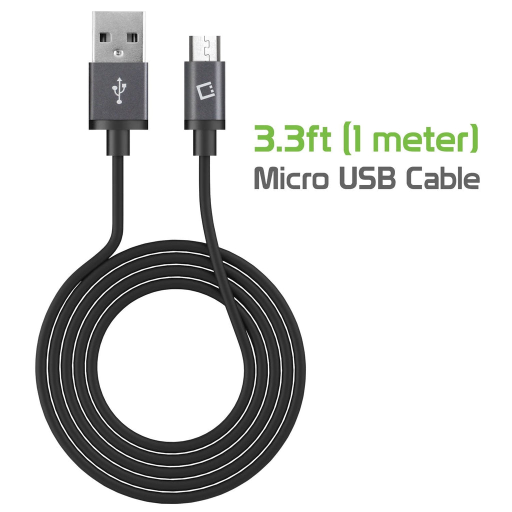 DAMICRO33BK - Micro USB Cable, Cellet 3.3ft USB-A 2.0 to Micro USB Charging + Data Sync Cable for Samsung, HTC, Android, Nokia and More