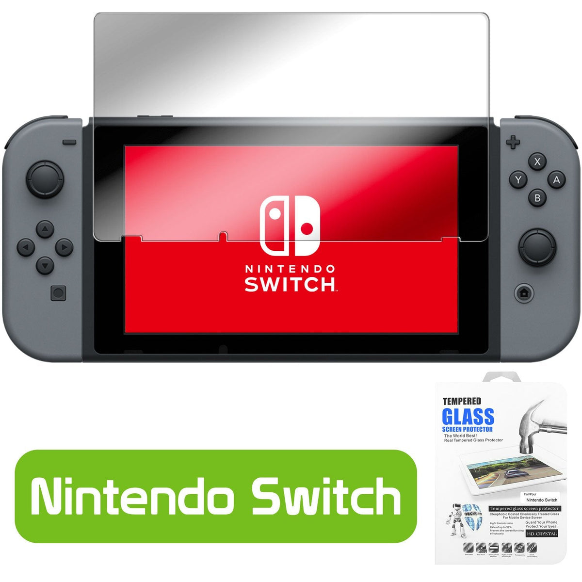 SGNINSWT - High Definition Tempered Glass Screen Protector for Nintendo Switch (0.3mm)