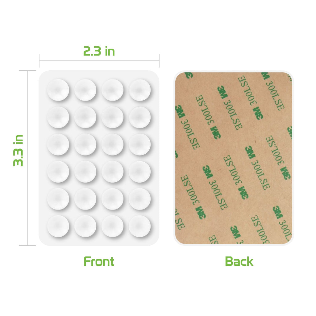 SCUPWT5 - Cellet Multipurpose Mini Suction Cup Mat – 5 Pack | Strong 3M Adhesive | Dashboard, Phone, Battery Pack Holder | Compact 2.3" x 3.3" Grip Pads for Car, Home, & Travel